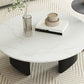 Modern Slate Coffee Table Round Coffee Table for Living Room Clearhalo 'Coffee & Accent Tables' 'Coffee Tables' 'coffee_tables' 'furn' 'furn_coffee_tables' 'Furniture' 'Living Room Furniture' 1200x1200_263c519f-4d7e-4bcf-9cfd-8ac162135c57