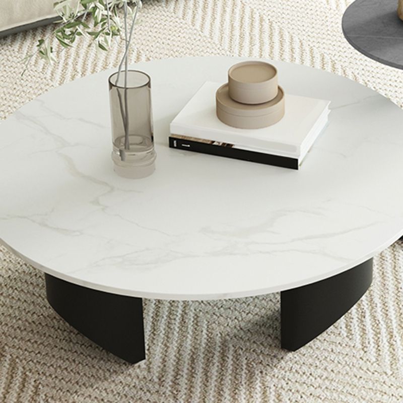 Modern Slate Coffee Table Round Coffee Table for Living Room Clearhalo 'Coffee & Accent Tables' 'Coffee Tables' 'coffee_tables' 'furn' 'furn_coffee_tables' 'Furniture' 'Living Room Furniture' 1200x1200_263c519f-4d7e-4bcf-9cfd-8ac162135c57
