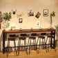 Rectangle Counter Wine Table Footrest Wood Industrial Cocktail Bar Table for Coffee Shop Clearhalo 'Bar Furniture' 'Bar Tables' 'bar_tables' 'furn' 'furn_bar_tables' 'Furniture' 'furniture_bar_tables' 'Kitchen & Dining Furniture' 1200x1200_263ca800-72e7-4c70-89aa-8235ecb6106e