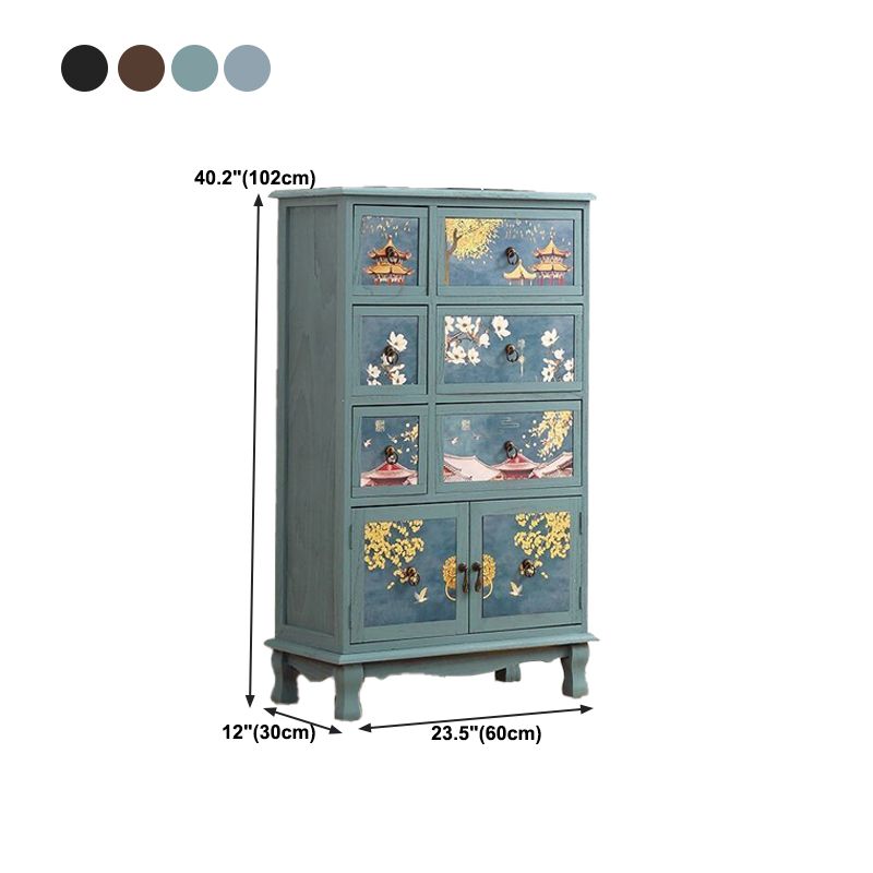 Traditional Style Combo Dresser Bedroom Solid Wood Storage Chest with Drawers and Doors Clearhalo 'Bedroom Furniture' 'Dressers & Chests' 'dressers_chests' 'furn' 'furn_dressers_chests' 'Furniture' 1200x1200_263ef85e-ca36-492e-97e2-b97434754555