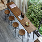 1/2/4/5 Pieces Industrial Rectangle Pub Table Set Wooden Counter Table with High Stools Clearhalo 'Bar Furniture' 'furn' 'furn_home_bar_bar_sets' 'Furniture' 'Home Bars & Bar Sets' 'home_bar_bar_sets' 'Kitchen & Dining Furniture' 1200x1200_2642b2a9-94df-4175-bd9e-38731b76dc85