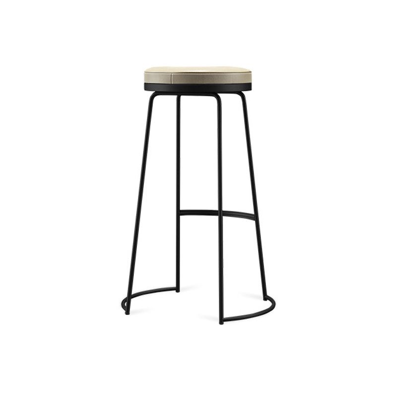 Modern Counter Round Bar Stool Armless Leather Backless Bar Stool with Footrest Clearhalo 'Bar Furniture' 'Bar Stools' 'bar_stools' 'furn' 'furn_bar_stools' 'furniture_bar_stools' 'Kitchen & Dining Furniture' 'kitchen&dining_furn' 'kitchen' 'kitchen_furn' Furniture' 1200x1200_264375c6-3e1a-4a00-aa12-e4564852f5fc