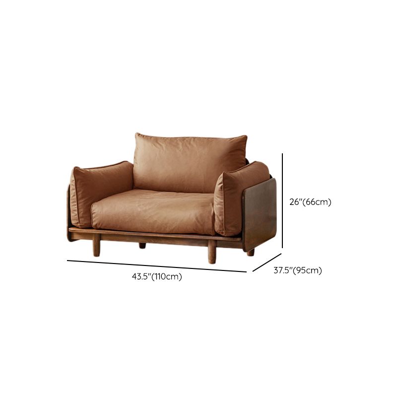 Standard Solid Wood Square Arm Sofa with Cushions Back for Living Room Clearhalo 'furn' 'furn_sofas' 'Furniture' 'Living Room Furniture' 'Sofa' 'sofas' 1200x1200_26437ae1-461d-4e27-8257-b15cd065c882