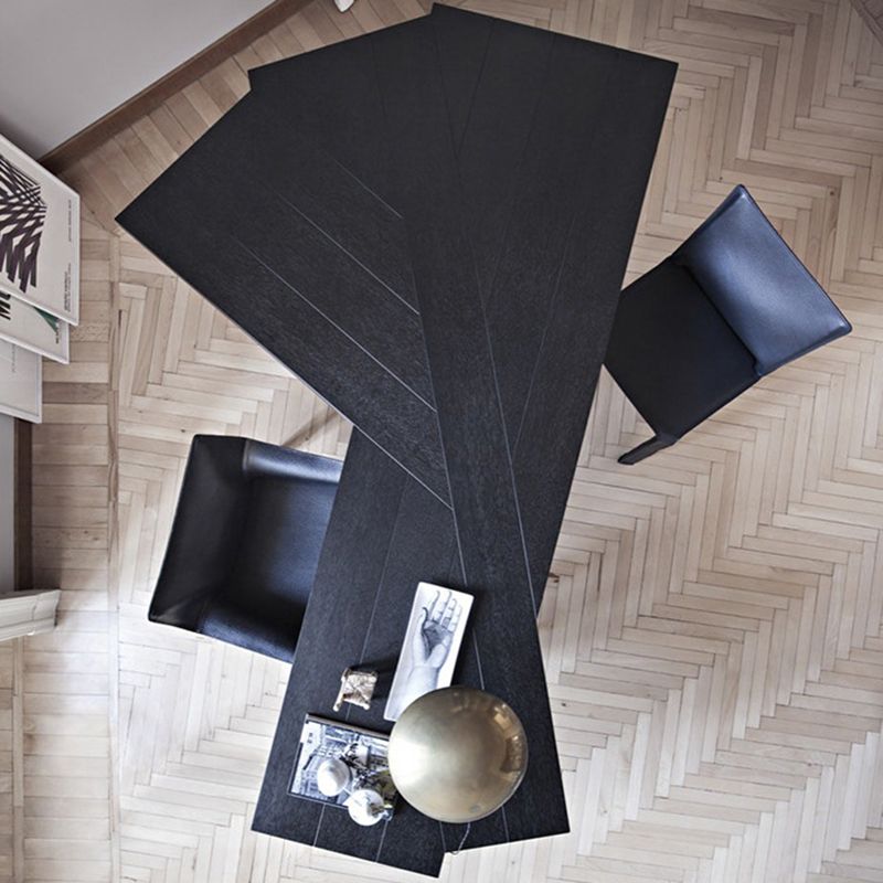 Eigentijdse schrijfbureau massief hout 29.5 "Hoogte kantoor bureau met benen