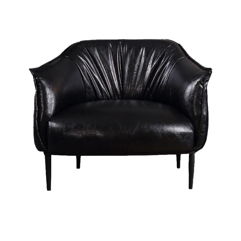 Faux Leather Chair32.6" L x 31.8" W x 29.9" H Arms Included Chair for Bedroom Clearhalo 'Accent Chairs' 'accent_chairs' 'Chairs & Seating' 'Furniture' 'furniture_accent_chairs' 'Living Room Furniture' 1200x1200_2643acce-9ae1-467f-8f87-6762a2d78342