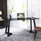 Black Office Desk Contemporary Style Writing Desk for Office and Home