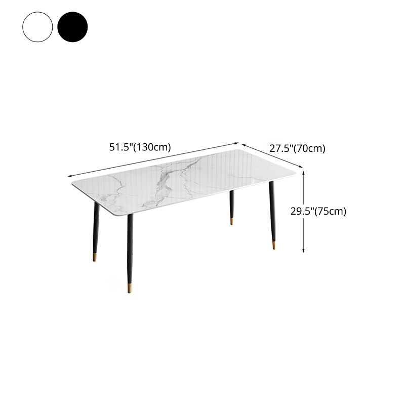 Nordic 1/2/5/7 Pieces Dining Set Sintered Stone Dining Table with Leather Chairs Clearhalo 'Dining Room Sets' 'Dining Tables & Seating' 'dining_room_set' 'furn' 'furn_dining_room_set' 'Furniture' 'furniture_dining_room_set' 'Kitchen & Dining Furniture' 'kitchen&dining_furn' 'kitchen' 1200x1200_2645417b-32c6-473b-88fd-5affaa69f6fb