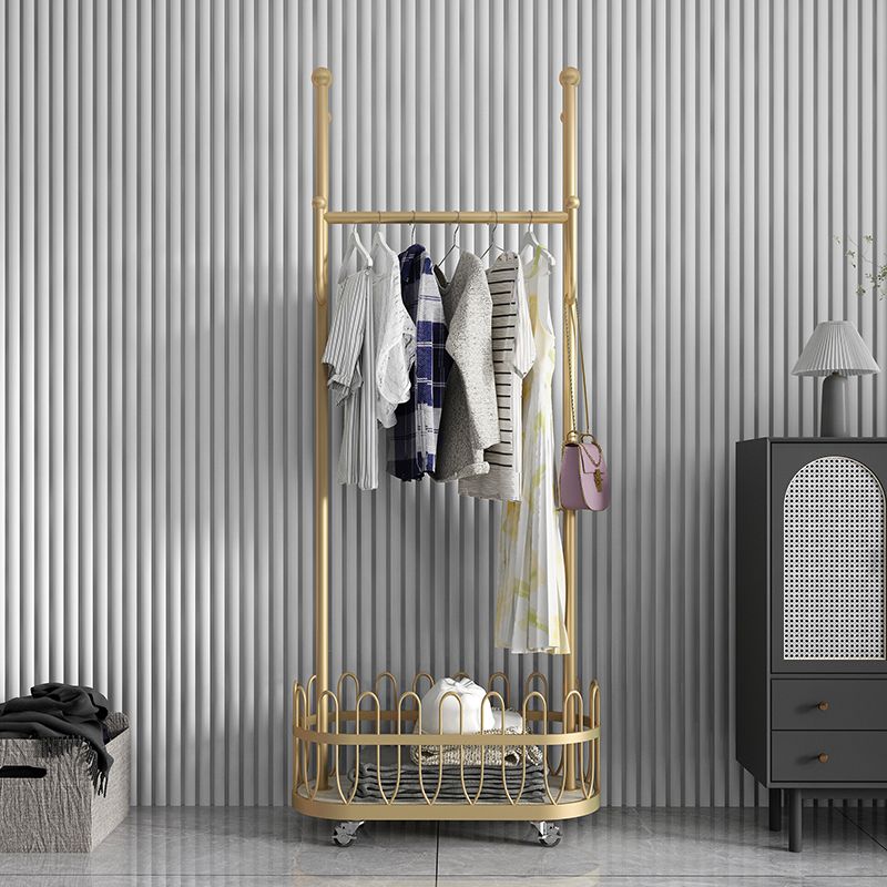 Gorgeous Plain Coat Rack Designer Basket Storage Metal Coat Rack with Coat Hooks