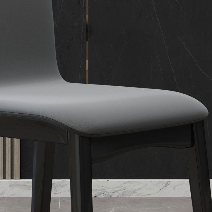Contemporary Parsons Chair Upholstered Furniture in Matte Finish for Home Clearhalo 'Dining Chairs' 'Dining Tables & Seating' 'dining_chair' 'furn' 'furn_dining_chair' 'Furniture' 'Kitchen & Dining Furniture' 1200x1200_264a3764-e1b3-496b-85bb-8548d636e220