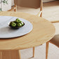 Ronde eettafel ingesteld 1/5/7/9 pc's Ash vaste houten eettafel en armstoelen