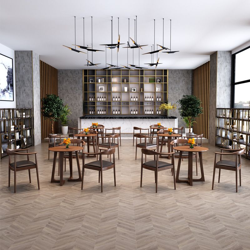 Solid Wood Double Pedestal Table Simplicity Dining Table Round for Kitchen Home Clearhalo ' dining_table' 'Dining Tables & Seating' 'Dining Tables' 'furn' 'furn_dining_table' 'Furniture' 'furniture_dining_table' 'Kitchen & Dining Furniture' 'kitchen&dining_furn' 'kitchen' 'kitchen_dining_table' 1200x1200_264c75e4-80c5-4f99-a2aa-7657847d779d