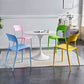 Plastic Contemporary Modern Dining Side Chair Open Back Chair Clearhalo ' kitchen&dining_furn' 'Dining Chairs' 'Dining Tables & Seating' 'dining_chair' 'furn' 'furn_dining_chair' 'Furniture' 'furniture_dining_chair' 'Kitchen & Dining Furniture' 'kitchen' 1200x1200_264cbdbe-9dd4-4227-b1ea-f197c102263d