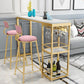 Stone Rectangle Bar Table White Contemporary Bar Table with Sled Base Clearhalo 'Bar Furniture' 'Bar Tables' 'bar_tables' 'furn' 'furn_bar_tables' 'Furniture' 'furniture_bar_tables' 'Kitchen & Dining Furniture' 1200x1200_264eaf65-b78c-49eb-81b8-304e00192d28