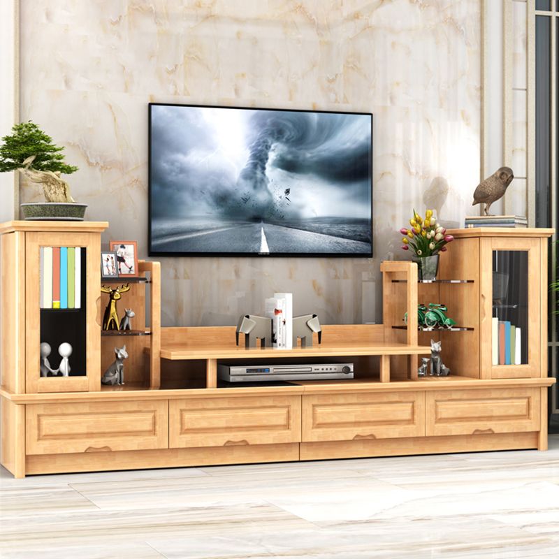 Antique TV Media Stand Open Shelving TV Console with Media Shelves Clearhalo 'furn' 'furn_tv_stands_entertainment_centers' 'Furniture' 'Living Room Furniture' 'TV Stands & Entertainment Centers' 'TV Stands & Media Storage Furniture' 'tv_stands_entertainment_centers' 1200x1200_265026f2-9122-4a65-a73a-e906b1762e13