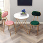 Nordic Low Back Bar-stool Round Seat Counter Bar Stool with Metal Legs Clearhalo 'Bar Furniture' 'Bar Stools' 'bar_stools' 'furn' 'furn_bar_stools' 'Furniture' 'Kitchen & Dining Furniture' 1200x1200_2650c1e9-7aa4-46e5-aec1-d913b8bcdb07