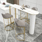 Modern 1/2/5 Pieces Bar Table Set Stone Counter Table with High Stools for Cafe Clearhalo 'Bar Furniture' 'furn' 'furn_home_bar_bar_sets' 'Furniture' 'Home Bars & Bar Sets' 'home_bar_bar_sets' 'Kitchen & Dining Furniture' 1200x1200_2652ad8e-6b78-4fd8-81ed-6e4b8bb5968b