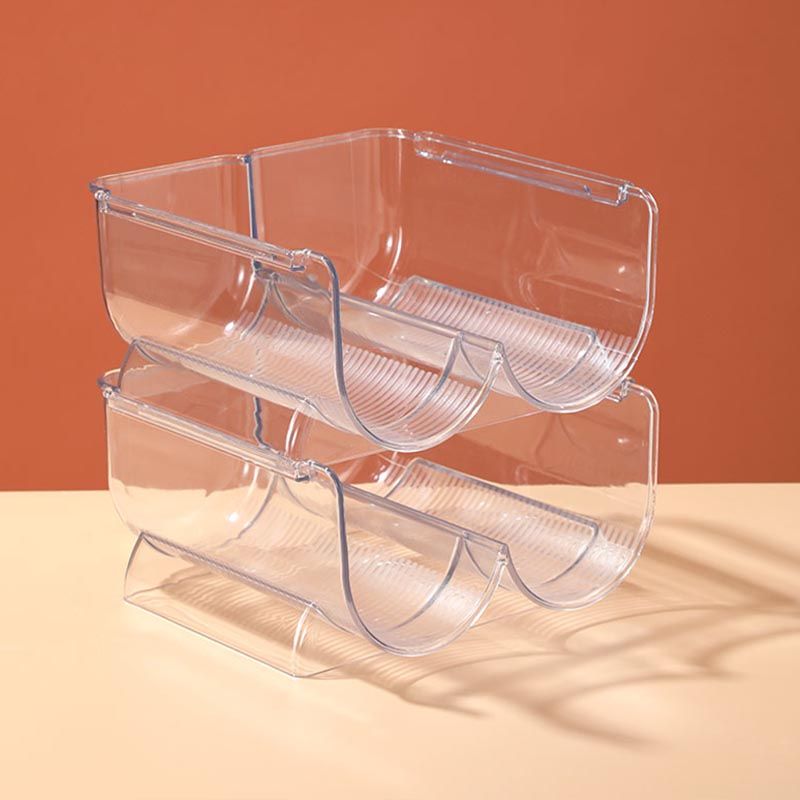 Modern Acrylic Wine Rack Bottle Tabletop Or Countertop Free-Stand Bottle Holder in Clear Clearhalo 'furn' 'furn_wine_racks' 'Furniture' 'Kitchen & Dining Furniture' 'Wine Racks' 'wine_racks' 1200x1200_2653454d-aed9-4a5f-90d8-575acb966413