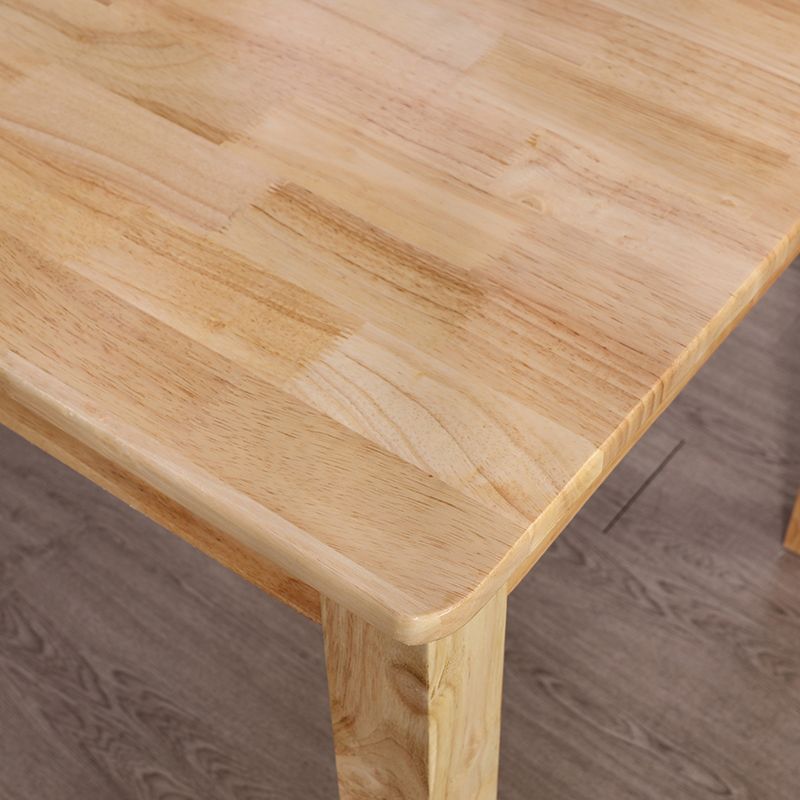 Contemporary Style Oak Dining Table 4 Legs Solid Wood Base Table for Home Clearhalo ' dining_table' 'Dining Tables & Seating' 'Dining Tables' 'furn' 'furn_dining_table' 'Furniture' 'furniture_dining_table' 'Kitchen & Dining Furniture' 'kitchen&dining_furn' 'kitchen' 'kitchen_dining_table' 1200x1200_26535080-3fea-4d7a-8d48-14fe3b52fa7d