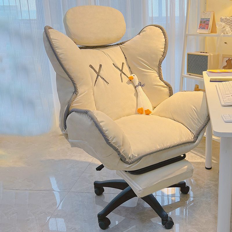 Chaise de bureau contemporaine Nylon Base Swivel Rolling Task Chair avec roues