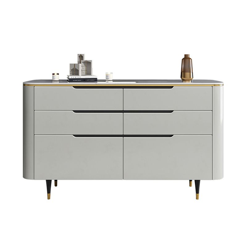 Modern sideboard a buffet a 6 cassetto tavolo da sella per uso soggiorno