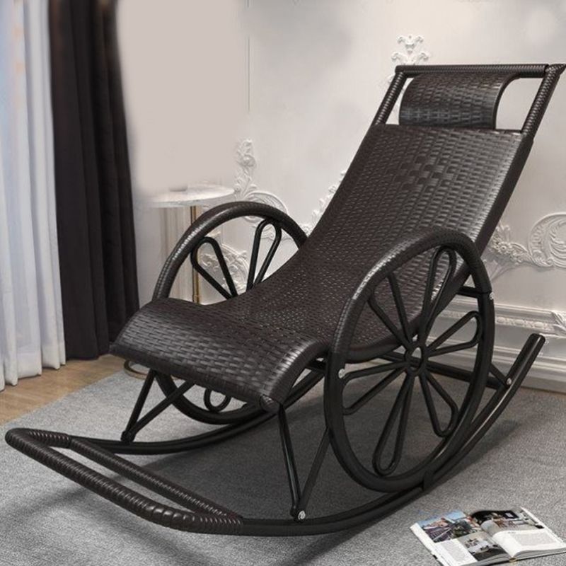 Modern Rocking Accent Chair Rattan/Wicker Rocker Chair for Porch Clearhalo 'Chairs & Seating' 'furn' 'furn_rocking_chairs' 'Furniture' 'Living Room Furniture' 'Rocking Chairs' 'rocking_chairs' 1200x1200_265663c1-5c96-4730-85cf-99de8b5fef4d