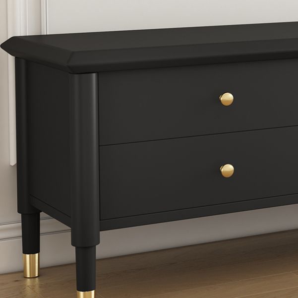 Rubberwood TV Media Stand 4-Drawer Enclosed Storage TV Stand Console Clearhalo 'furn' 'furn_tv_stands_entertainment_centers' 'Furniture' 'Living Room Furniture' 'TV Stands & Entertainment Centers' 'TV Stands & Media Storage Furniture' 'tv_stands_entertainment_centers' 1200x1200_26568369-3cb4-40f6-b99b-517332e04c21