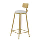 Glam Round Counter-height Stool Leather Footrest Bar Stool with Gold Base Clearhalo 'Bar Furniture' 'Bar Stools' 'bar_stools' 'furn' 'furn_bar_stools' 'Furniture' 'Kitchen & Dining Furniture' 1200x1200_2656c95c-27e3-4b51-b22c-aa99a9fa46a4