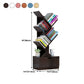8.46"W Bookshelf Scandinavian Style Bookcase for Home Study Room with 1 Drawer