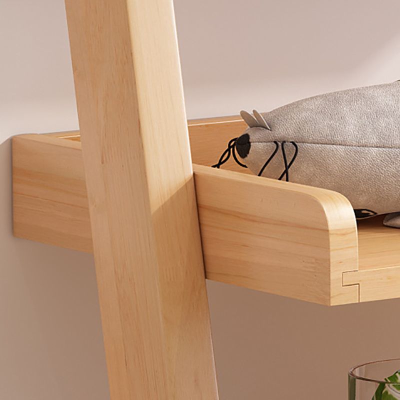 Leiter modernes Bücherregal Holz vertikales Bücherregal für Wohnzimmer