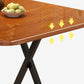 Modern Folding Wood Top Dining Table with Metal Leg for Living Room Clearhalo 'Dining Tables & Seating' 'Dining Tables' 'dining_table' 'furn' 'furn_dining_table' 'Furniture' 'Kitchen & Dining Furniture' 1200x1200_265cddfb-d119-459c-90d8-42cc40c800a7