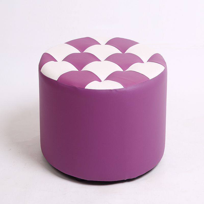 Modern Resistente alla macchia standard Round Control Modello in pelle POUF per salotto