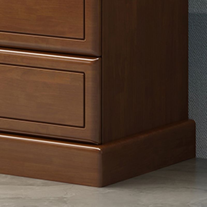 Moderne rechthoek bruine kastknoppen houten zijkast met lade