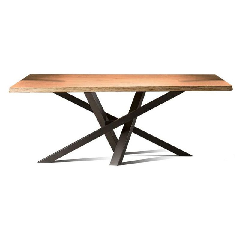 Rectangle Industrial Style Dining Table Solid Wood Fixed Table for Restaurant Clearhalo ' dining_table' 'Dining Tables & Seating' 'Dining Tables' 'furn' 'furn_dining_table' 'Furniture' 'furniture_dining_table' 'Kitchen & Dining Furniture' 'kitchen&dining_furn' 'kitchen' 'kitchen_dining_table' 1200x1200_265fa695-5b43-4357-b523-03f712190df6