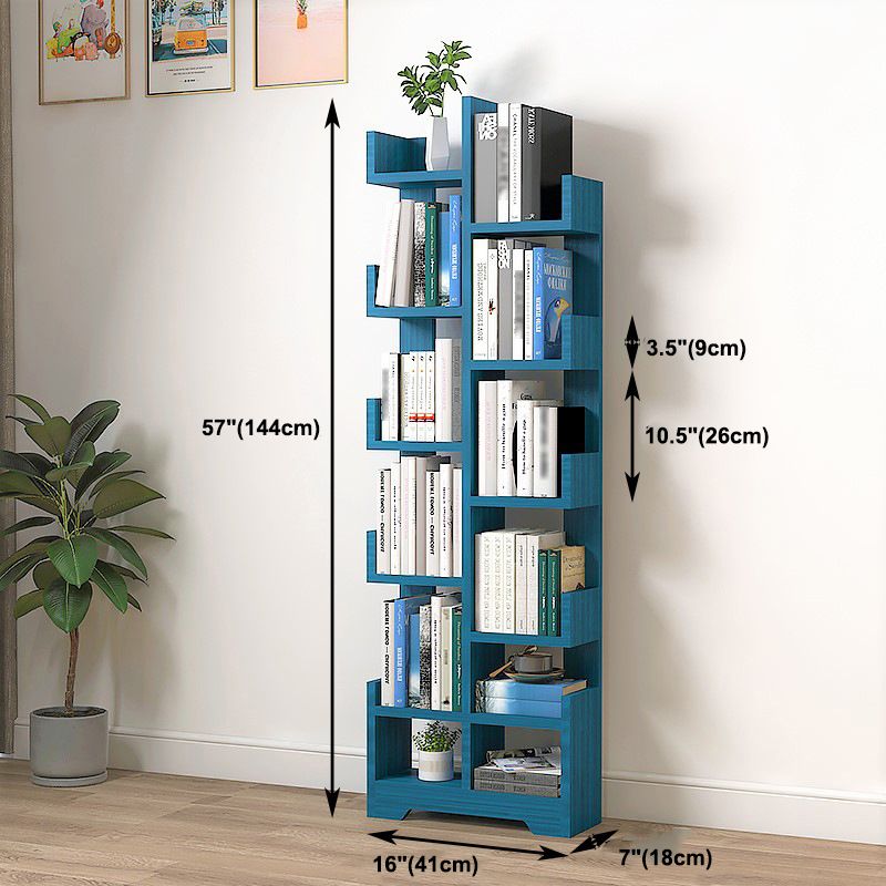 Scandinavian Manufactured Wood Geometric Bookshelf Vertical Open Bookshelf Clearhalo 'Bookcases' 'Furniture' 'furniture_bookcases' 'kitchen' 'kitchen_bookcases' 'Living Room Furniture' 'Office Furniture' 1200x1200_265fe22c-3df8-4cf8-8247-85022c5f1b95