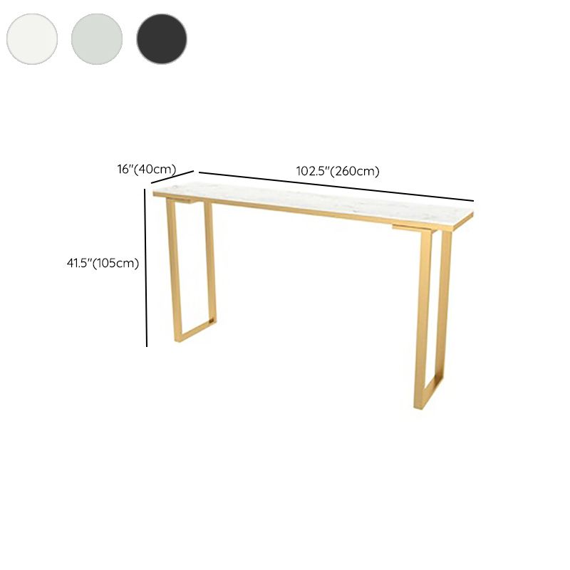 Industrial Bar-height Table Metal Base 41.3-inch Height Table for Dining Room Clearhalo 'Bar Furniture' 'Bar Tables' 'bar_tables' 'furn' 'furn_bar_tables' 'Furniture' 'Kitchen & Dining Furniture' 1200x1200_2663a25b-6d5c-4bd5-b315-ef1df34e121b
