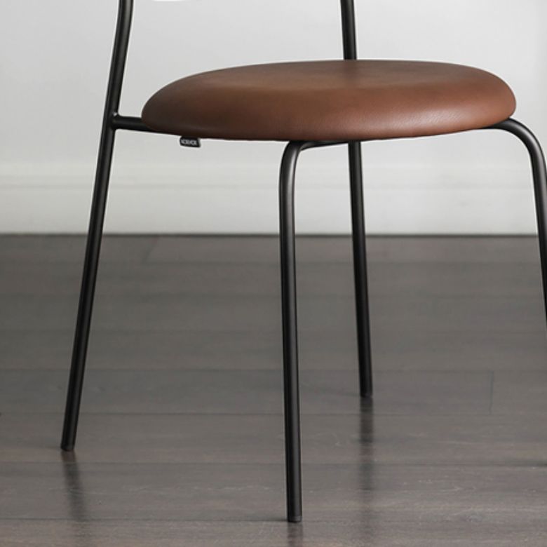 Sedia da cucina senza braccioli gambe in metallo sedia da pranzo con schienale King Louis