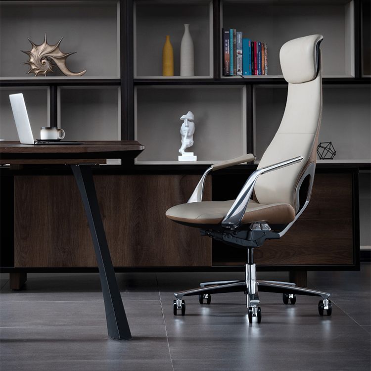 Hedendaagse Fixed Arms Executive Chair Wheels omvatten managersstoel voor kantoor