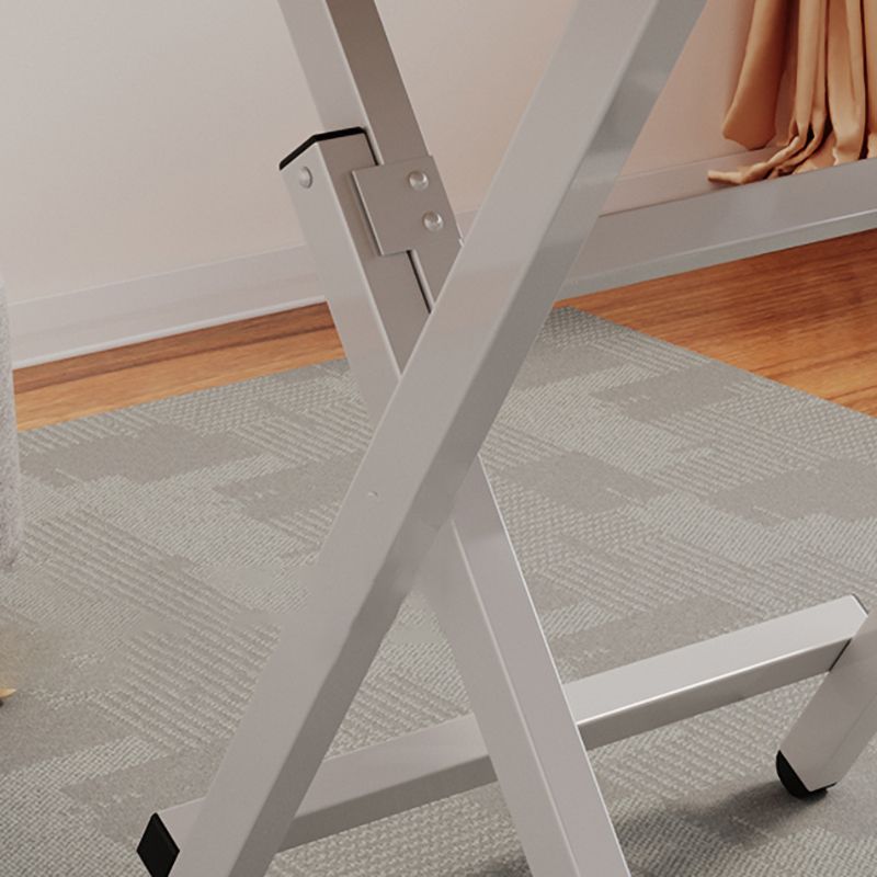 Tavolo per laptop per ufficio a forma di rettangolare con scrivania di scrittura di gambe metalliche per casa
