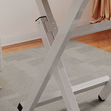 Tavolo per laptop per ufficio a forma di rettangolare con scrivania di scrittura di gambe metalliche per casa