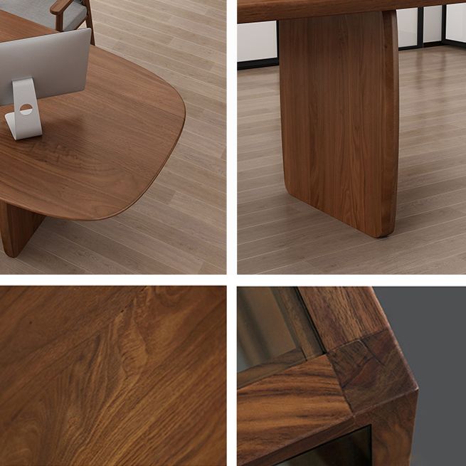 Oval Pine Solid Wood Table Simplicity Dining Room Collection with Double Pedestal Clearhalo ' dining_table' 'Dining Tables & Seating' 'Dining Tables' 'furn' 'furn_dining_table' 'Furniture' 'furniture_dining_table' 'Kitchen & Dining Furniture' 'kitchen&dining_furn' 'kitchen' 'kitchen_dining_table' 1200x1200_2668af75-2d2a-4a75-9dc8-f93d27a459f5