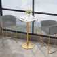 Scandinavian Bar and Counter Stool Low Back Stool with Pedestal Base in Gold Clearhalo 'Bar Furniture' 'Bar Stools' 'bar_stools' 'furn' 'furn_bar_stools' 'Furniture' 'furniture_bar_stools' 'Kitchen & Dining Furniture' 1200x1200_2668fdb8-5d66-4b15-9a06-f7e697cceb07