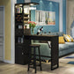 Contemporary Bar Dining Table Rectangle Bar Dining Table with Trestle Base Clearhalo 'Bar Furniture' 'Bar Tables' 'bar_tables' 'Furniture' 'furniture_bar_tables' 'Kitchen & Dining Furniture' 1200x1200_266915d2-9b08-47fe-a083-ad3870dee2d6