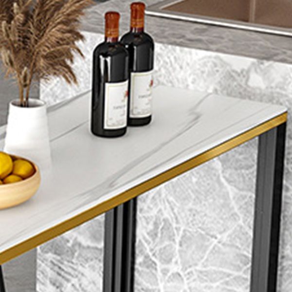 Sintered Stone Bistro Table Set 1/2/3 Pieces Modern Irregular Shape Pub Table Set Clearhalo 'Bar Furniture' 'furn' 'furn_home_bar_bar_sets' 'Furniture' 'Home Bars & Bar Sets' 'home_bar_bar_sets' 'Kitchen & Dining Furniture' 1200x1200_2669b592-fb29-403b-be68-cc09813e79fd