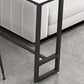 Modern Rectangle Iron Bar Dining Table Stone Top Indoor Bistro Table with Footrest Clearhalo 'Bar Furniture' 'Bar Tables' 'bar_tables' 'furn' 'furn_bar_tables' 'Furniture' 'furniture_bar_tables' 'Kitchen & Dining Furniture' 1200x1200_266a90a1-3ba2-4201-b651-640d4b18d62f