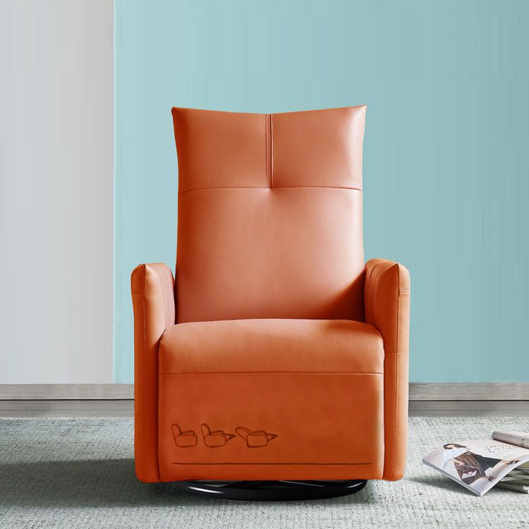 Sedia reclinabile in pelle reclinabile a poltrone