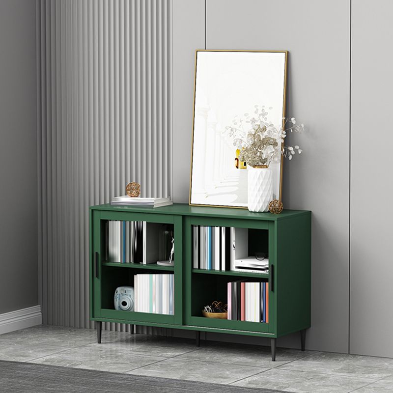 Scandinavian Standard Bookcase Engineered Wood Green Bookshelf with Cabinets Clearhalo 'Bookcases' 'furn' 'furn_bookcases' 'Furniture' 'Office Furniture' 1200x1200_266c8b13-f2a9-4ba6-8b73-2de2cfff6c45