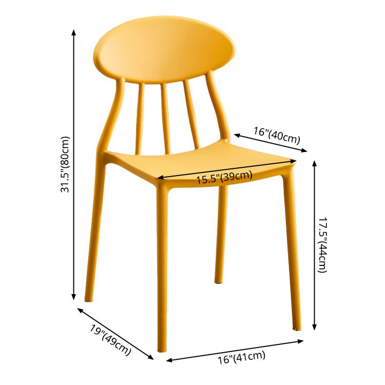 Modern Kitchen Plastic Dining Chairs Open Back Dining Side Armless Chairs Clearhalo ' kitchen&dining_furn' 'Dining Chairs' 'Dining Tables & Seating' 'dining_chair' 'furn' 'furn_dining_chair' 'Furniture' 'furniture_dining_chair' 'Kitchen & Dining Furniture' 'kitchen' 1200x1200_266f96b7-4aa1-4741-b53b-4f0ead262edd