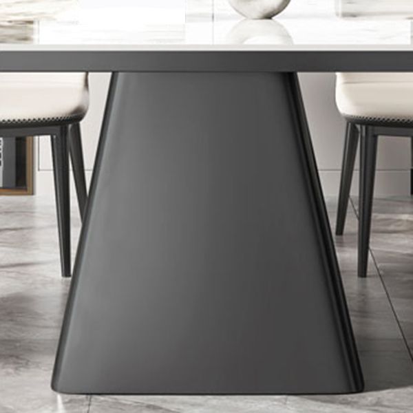 1/4/5/7 Pieces Dining Set Modern Sintered Stone Dining Table and Leather Chairs Dining Set Clearhalo 'Dining Room Sets' 'Dining Tables & Seating' 'dining_room_set' 'furn' 'furn_dining_room_set' 'Furniture' 'furniture_dining_room_set' 'Kitchen & Dining Furniture' 'kitchen&dining_furn' 'kitchen' 1200x1200_266fe1b7-2d19-4ea6-8a4e-21aad1cfb39c