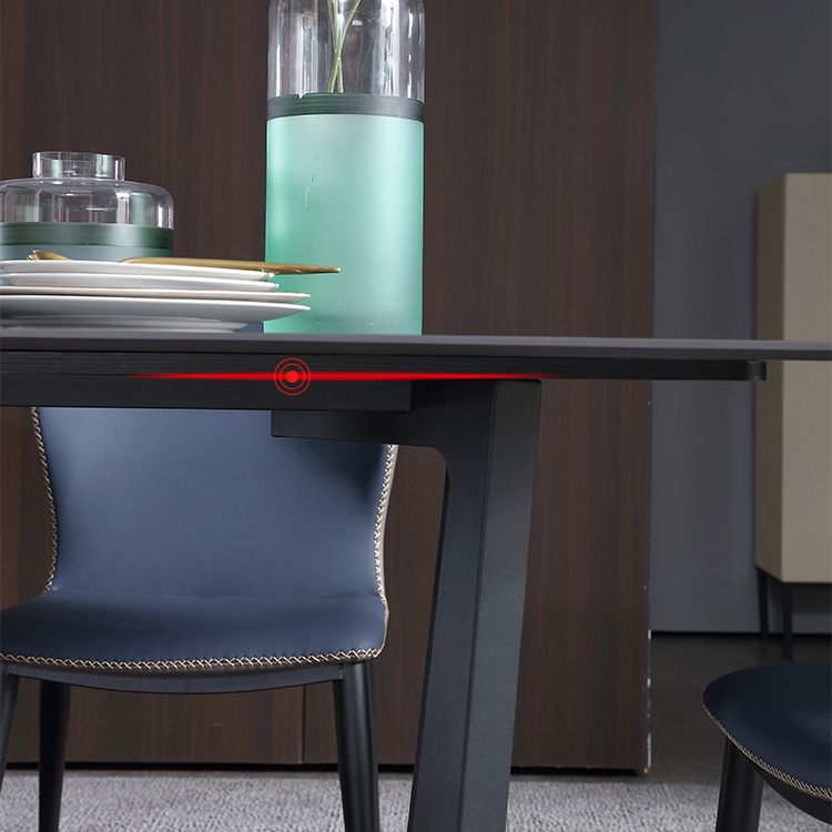 Industrial Rectangle Furniture Trestle Base Dining Site Table for Dining Room Clearhalo 'Dining Tables & Seating' 'Dining Tables' 'dining_table' 'furn' 'furn_dining_table' 'Furniture' 'furniture_dining_table' 'Kitchen & Dining Furniture' 'kitchen' 'kitchen_dining_table' 1200x1200_266ffa99-e7e5-4a8d-b0f3-059db4ae7c83
