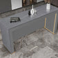 Mesa de Bar rectangular de estilo moderno, juego de mesa de Bar de piedra de 1/2/3 piezas para uso doméstico